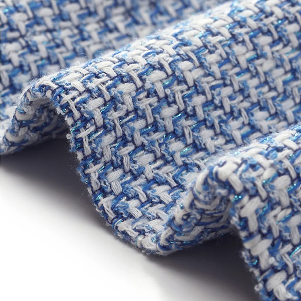 V-Neck Patchwork Single-Breasted Women Mini Dress - image 8